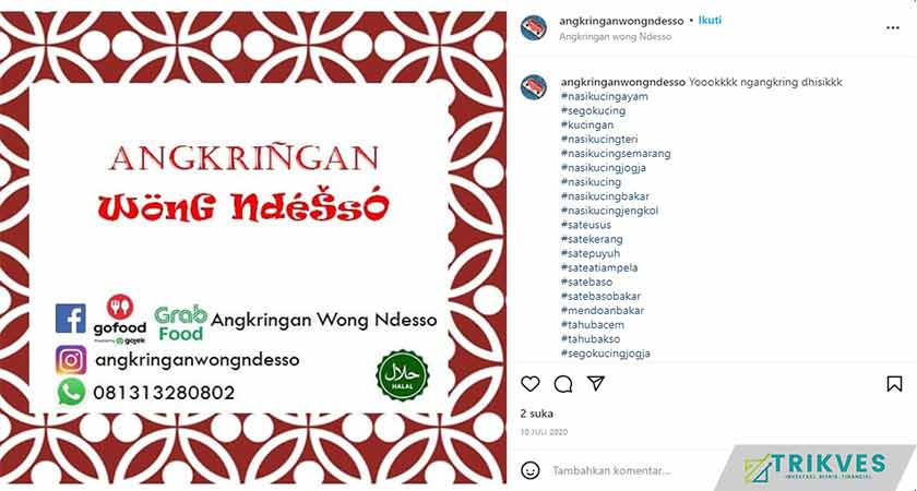 Contoh Iklan Bahasa Jawa Angkringan