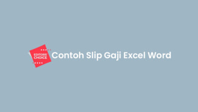 Contoh Slip Gaji Excel Word